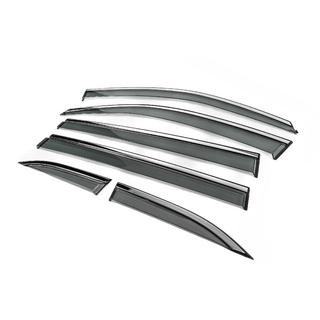 Window Deflectors with Chrome Trim Niken Luxury (6 pcs) photo 3