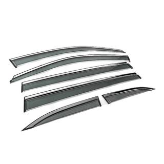 Window Deflectors with Chrome Trim Niken Luxury (6 pcs) photo 4