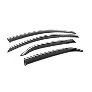 Window Deflectors with Chrome Trim Niken Luxury (4 pcs) Toyota Corolla 2007-2013 photo 3
