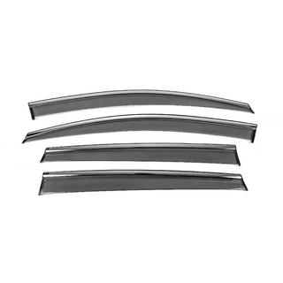 Window Deflectors with Chrome Trim Niken Luxury (4 pcs) photo 1