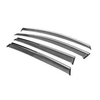 Window Deflectors with Chrome Trim Niken Luxury (4 pcs) photo 2