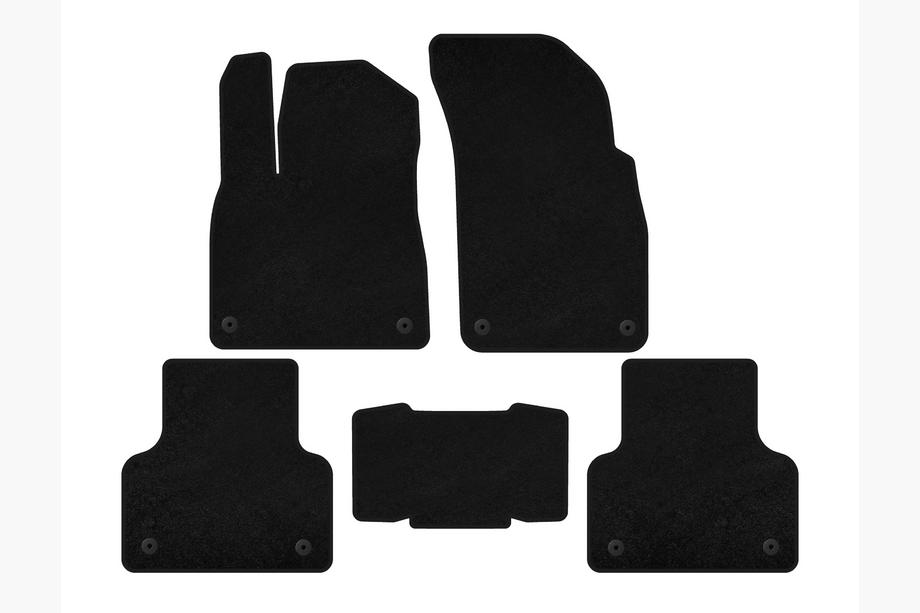 Audi Q8 2018- Deluxe Textile Floor Mats (Black) Photo 1