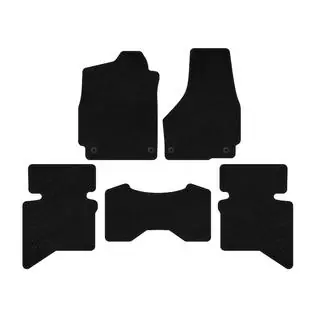 Deluxe Textile Floor Mats (2009+, 5-Seater/Double Cab, Black) photo 1
