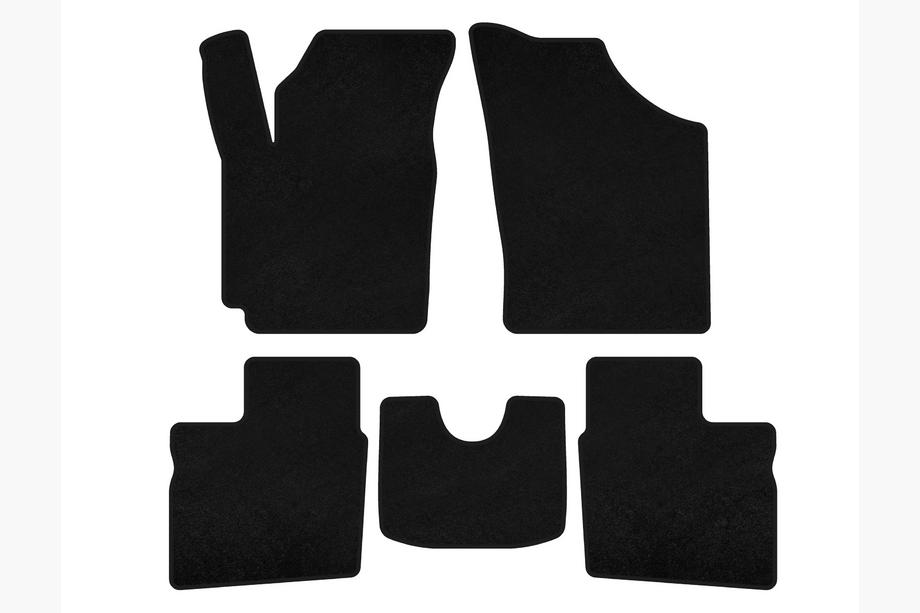 Geely CK-1 2005-2008 Deluxe Textile Floor Mats (2005-2009, SD, Black) Image
