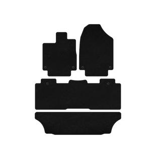 Deluxe Textile Floor Mats (3 Rows, Black) photo 1