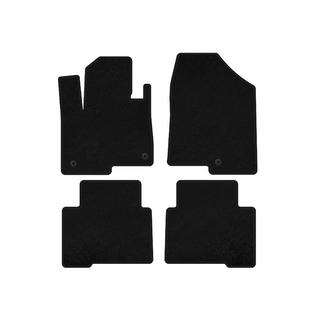 Deluxe Textile Floor Mats (2 rows, for Grand, black) Hyundai Santa Fe 4 2018-2023 photo 1