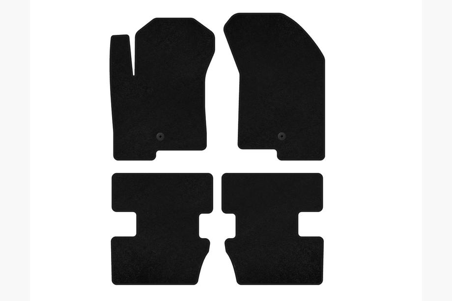 Jeep Compass 2006-2016 Deluxe Textile Floor Mats (2006-2011, Black) Photo 1