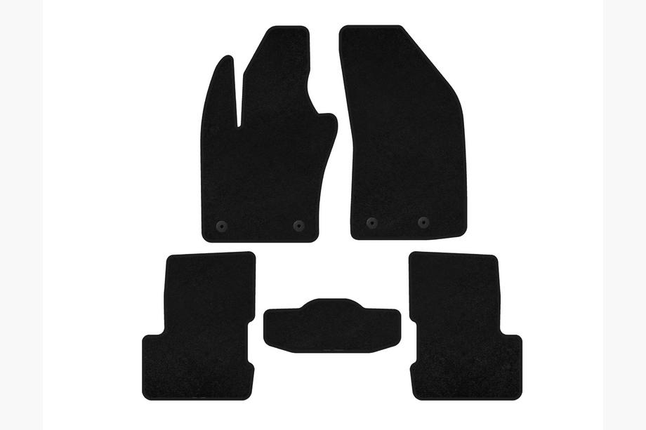 Jeep Renegade 2014- Textile Floor Mats Deluxe V-2 (Black) Photo 1