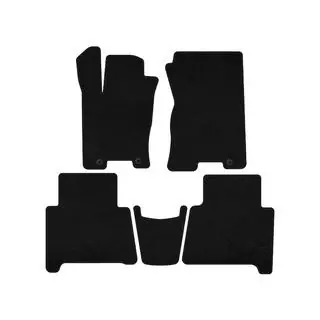 Deluxe Textile Floor Mats (2 Rows, Black) photo 1
