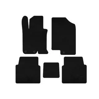 Textile Car Mats Deluxe V-1 (SD, Black) photo 1