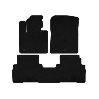 Deluxe carpet floor mats (2 rows, 7-seater, Black) Kia Sorento III UM 2014-2020 photo 1