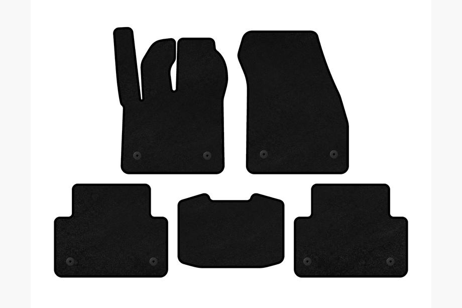 Range Rover Evoque 2018- Deluxe Textile Floor Mats (Black) Image