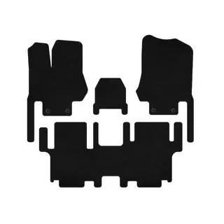 Deluxe carpet floor mats (7-seater, 2 rows, black) photo 1