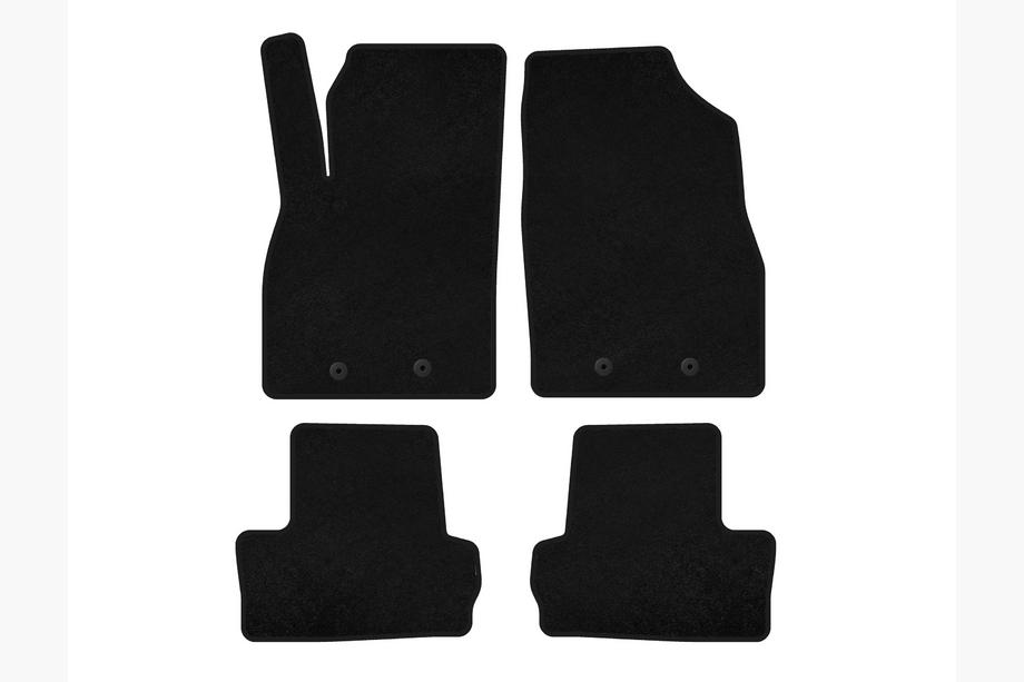 Opel Antara 2006-2017 Deluxe Textile Floor Mats (LB, Hybrid, Black) Photo 1