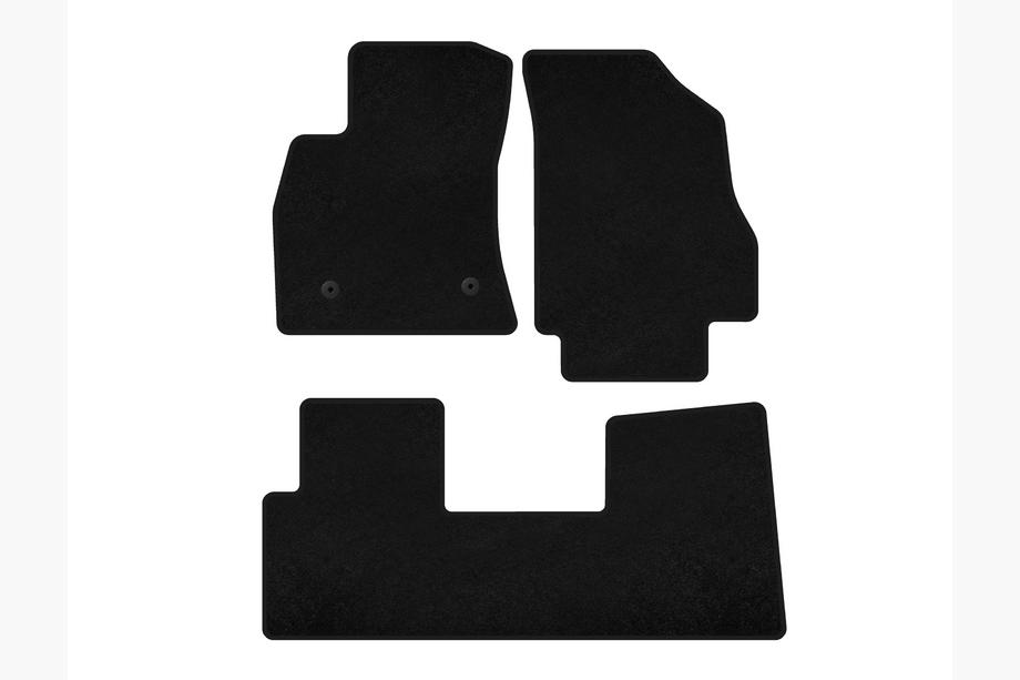 Opel Combo 2012-2018 Deluxe Textile Floor Mats (Black) Image