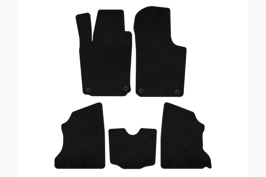 Opel Combo 2002–2012 Deluxe Textile Floor Mats (Black) Image
