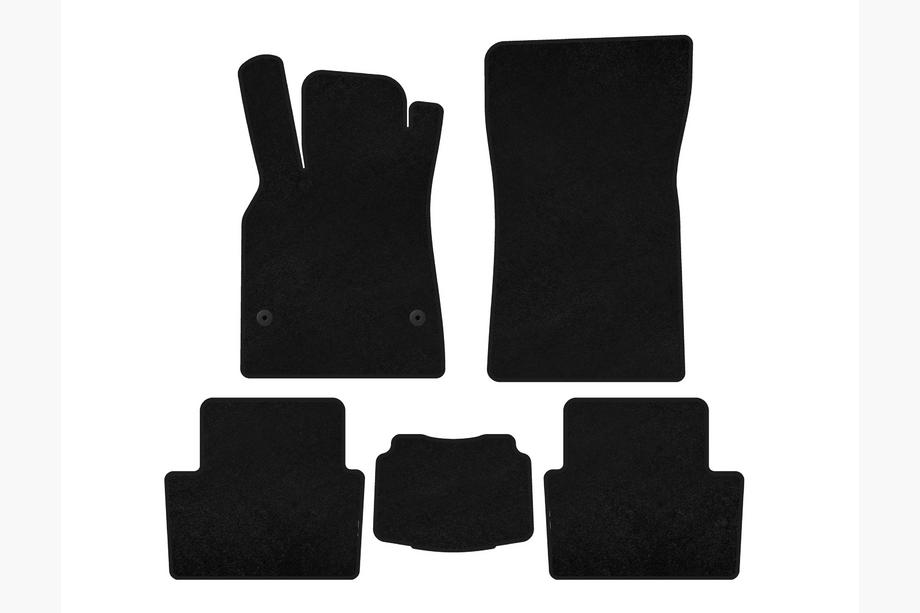 Renault Fluence 2009-2016 Deluxe Textile Floor Mats (SD, Black) Photo 1