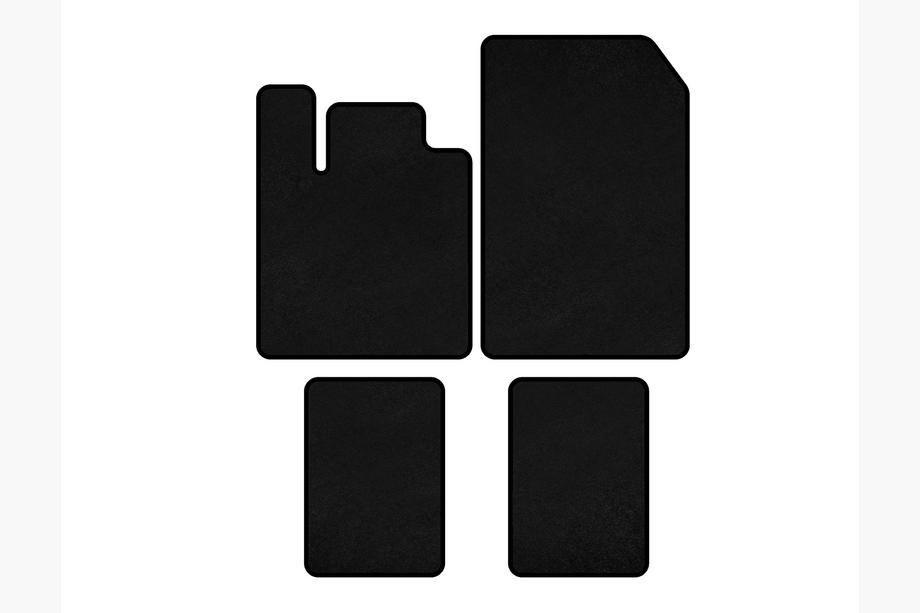Renault Twingo 2007-2014 Deluxe Textile Floor Mats (Black) Photo 1