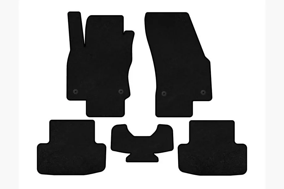 Skoda Karoq 2018- Deluxe Textile Floor Mats (Black) Photo 1