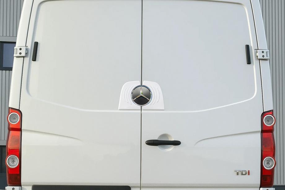 Mercedes Sprinter W906 2006–2018 Rear Logo Trim (Stainless Steel) Image