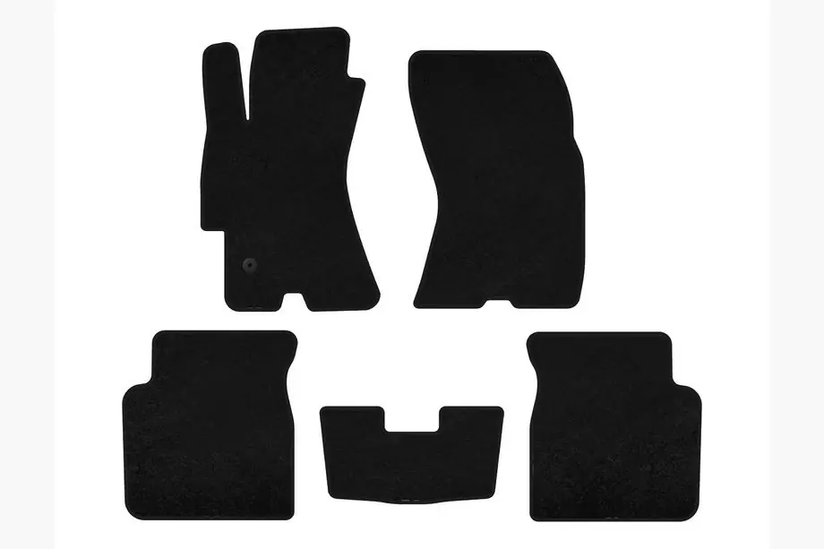 Subaru Outback 2005-2009 Deluxe Textile Floor Mats (Black) Photo 1