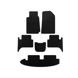 Deluxe Textile Floor Mats (3 Rows, Black) Chevrolet Trailblazer 2012-2019 photo 1