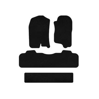 Deluxe Textile Floor Mats (3 Rows, 2007-2014, Black) Chevrolet Tahoe 2014-2019 photo 1
