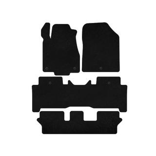 Deluxe Textile Floor Mats (3 Rows, Black) Acura MDX 2007-2013 photo 1