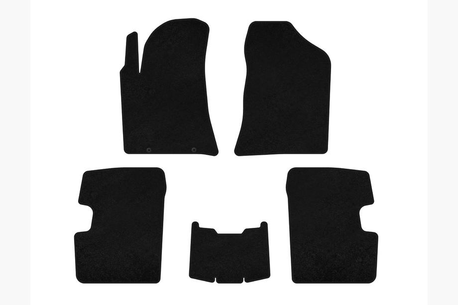 BYD F3 2013-2015 Deluxe Textile Floor Mats (SD, Black) Photo 1