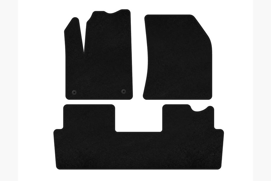 Citroen DS-7 2017- Deluxe Textile Floor Mats (2018+, Black) Image