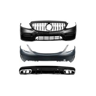 Body kit with full rear bumper (AMG C63-designs 2018-2021) Mercedes C-class W205 2014-2021