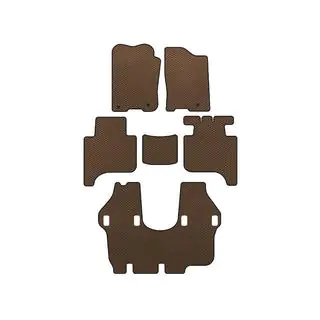 EVA Floor Mats (3 Rows, 2004-2008, Brown)