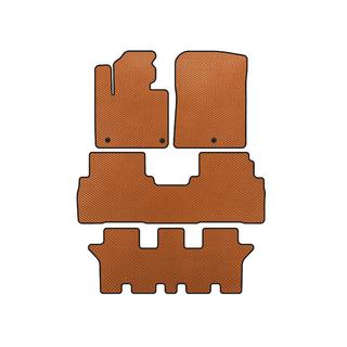 EVA Floor Mats (3 Rows, 7-Seater, Orange) Kia Sorento III UM 2014-2020