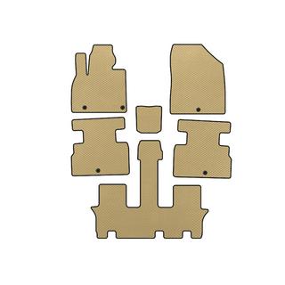 EVA Floor Mats (3 Rows, 7-Seater, Beige)