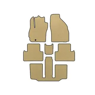 EVA Floor Mats (3 Rows, 7-Seater, Beige)