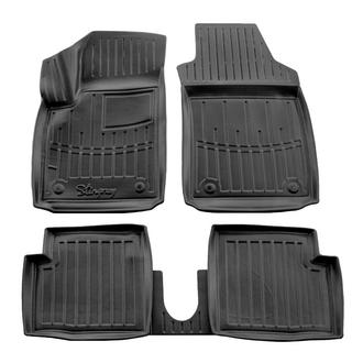 Rubber Floor Mats Stingray 3D (For Fiat 500, Europe, 5 pcs)