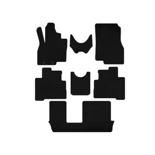 Textile Floor Mats Premium (3 Rows, 7-Seater, Black) photo 1
