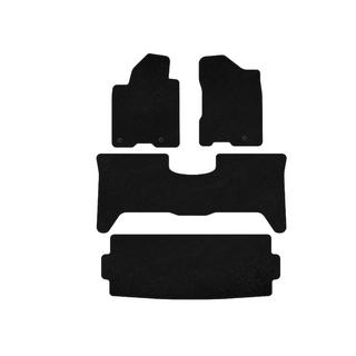 Premium Textile Floor Mats (3 Rows, 2003-2008, Black) Nissan Armada 2003-2015 photo 1