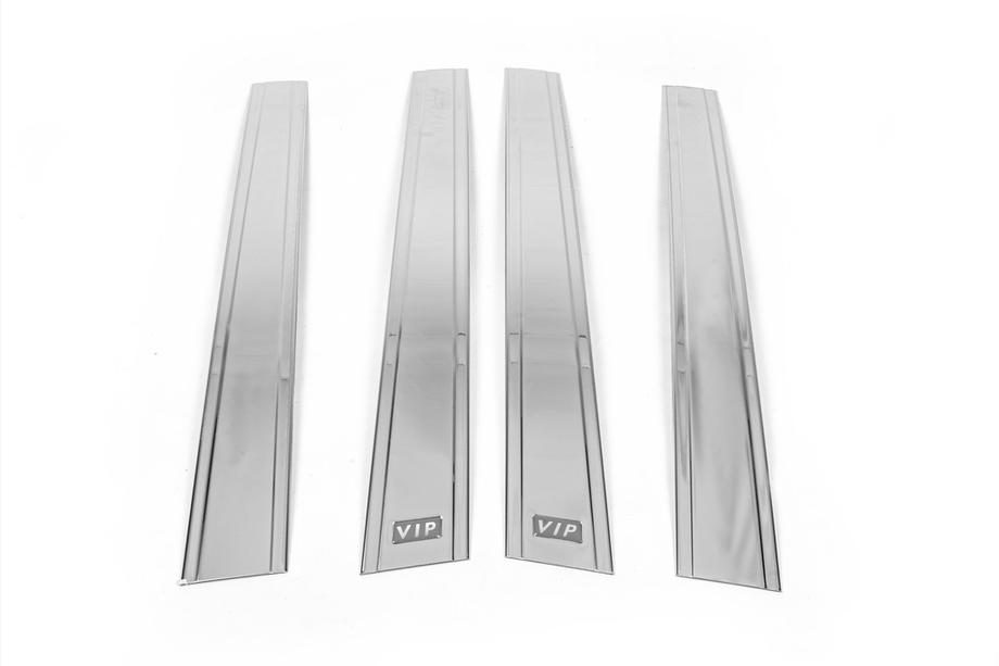 Toyota Corolla 2002-2007 Chrome Pillar Covers (4 pcs, Stainless Steel) Photo 3