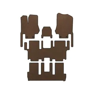 EVA Floor Mats (3 Rows, 7-Seater, Brown)