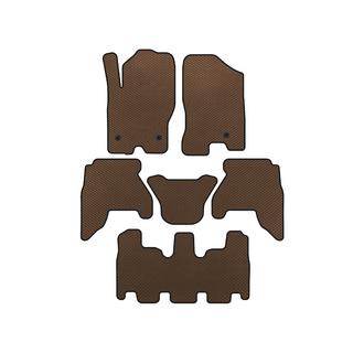 EVA floor mats (3 rows, Brown, 2010-2014) Nissan Pathfinder R51 2005-2014