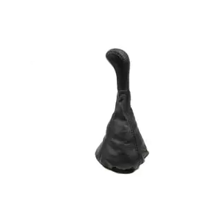 Gear shift boot with knob (black, leather) photo 2