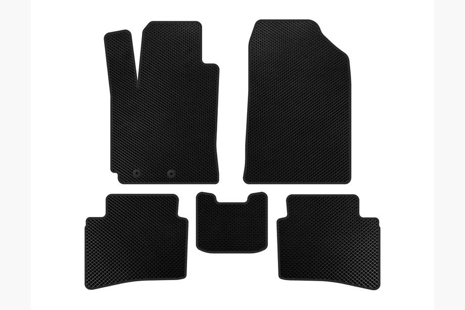Kia Rio 2017- EVA Floor Mats (X-Line, Black) Photo 1