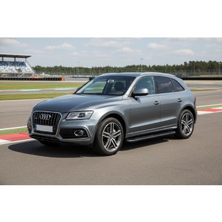 Side Steps Bosphorus Black (2 pcs, Aluminum) Audi Q5 2008-2017 photo 1