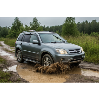 Side Steps RedLine V1 (2 pcs, Aluminum) Chery Tiggo 1 2005-2016 photo 1