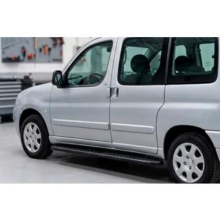 Side Steps Bosphorus Black (2 pcs, Aluminum) Peugeot Partner 1996-2008 photo 1