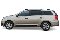 Dacia Logan MCV 2013-2020 Window Trim Stainless Steel (4 pcs) Carmos - Turkish Stainless Steel photo 1