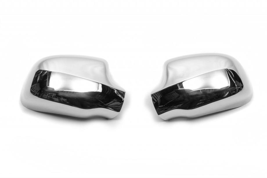 Dacia Logan II 2013-2022 Mirror Covers (2 pcs, Stainless Steel) Image
