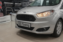 Ford Courier 2014-2023 Fog light covers (2014-2018, 2 pcs, stainless steel) photo 1