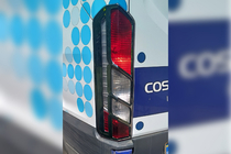 Ford Transit 2014- Chrome Tail Light Covers (2 pcs, plastic) photo 3
